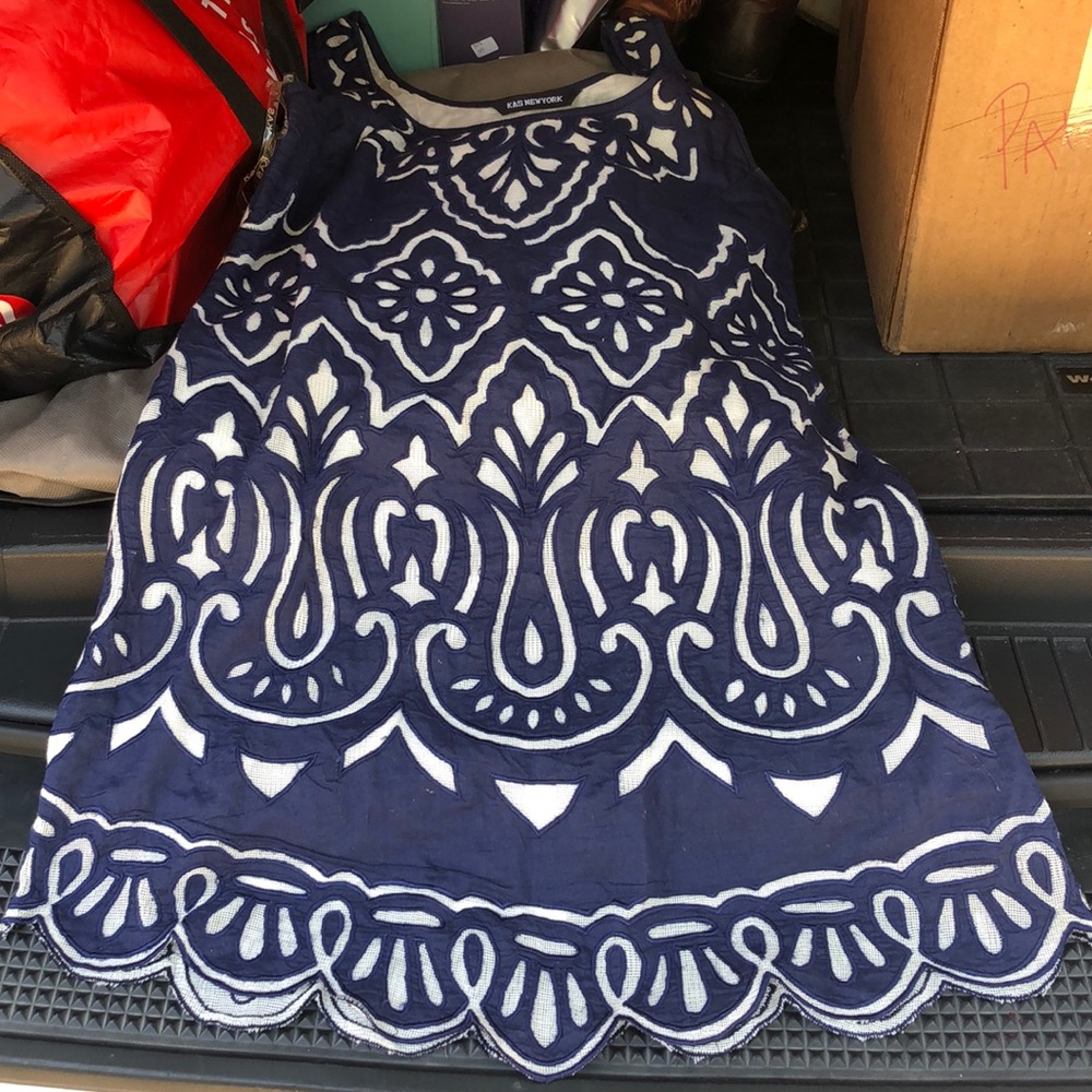 KAS New York navy sun dress